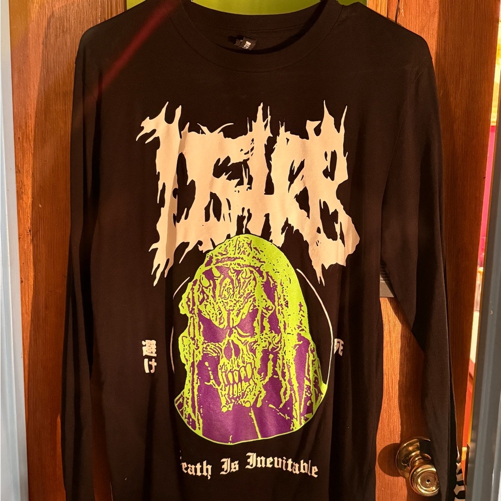 Women’s size Small Disturbia “Death is Inevitable” Long Sleeve Shirt